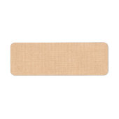 Light Burlap Adreslabel Etiket (Voorkant)