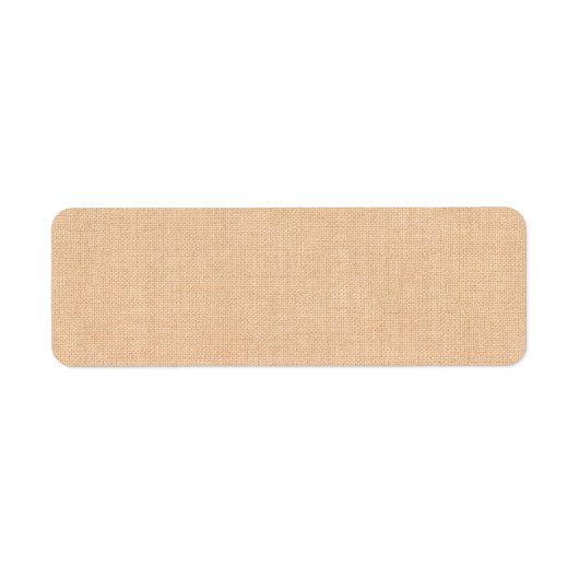 Light Burlap Adreslabel Etiket (Voorkant)