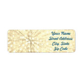 Light Burst Return Address Labels (Voorkant)