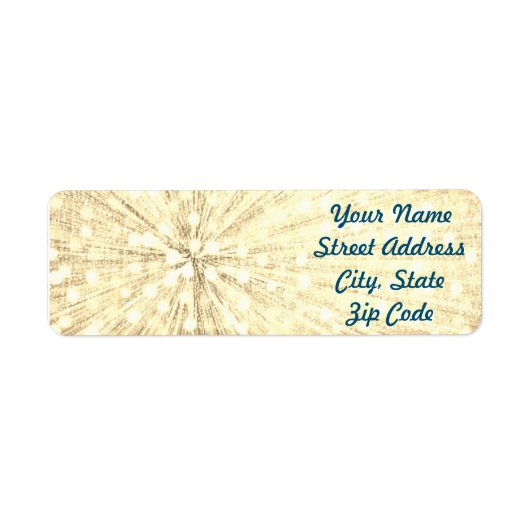 Light Burst Return Address Labels (Voorkant)