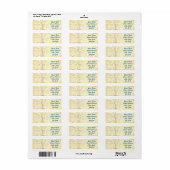 Light Burst Return Address Labels (Full Sheet)