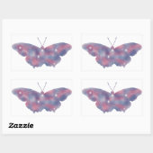 Light Butterfly Starscape-Sticker Rechthoekige Sticker (Vel)