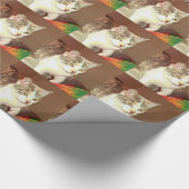 Light Calico Texture Cadeaupapier (Hoek)