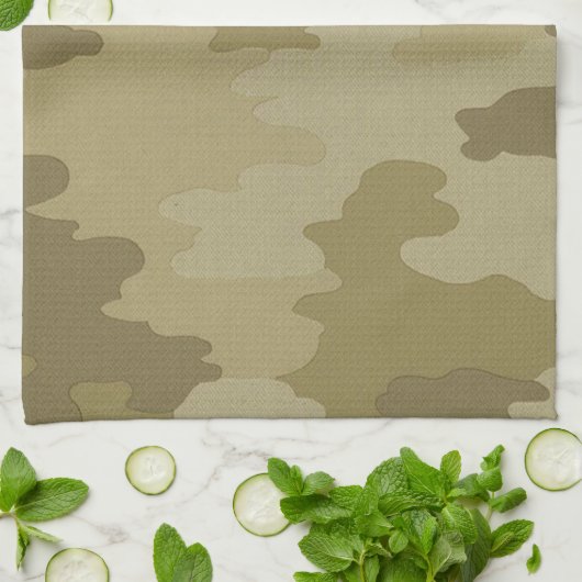 Light Camouflage Kitchen Towel Theedoek (Gevouwen)
