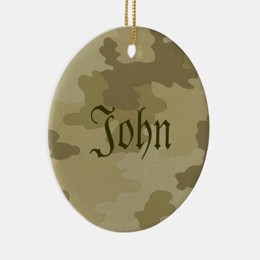 Light Camouflage Name Ornament (Rechts)