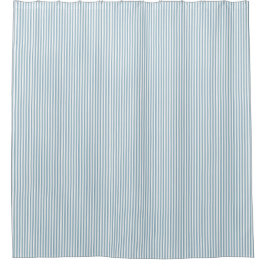 Light Chambray Blue Stripe Farmhouse Douchegordijn