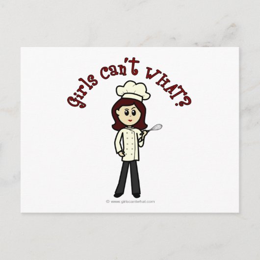 Light Chef Girl Briefkaart (Voorkant)