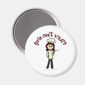 Light Chef Girl Magneet (Voorkant / Achterkant)