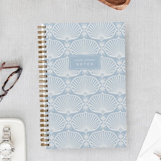 Light Coastal Blue | Deco Fans Personalized Notitieboek