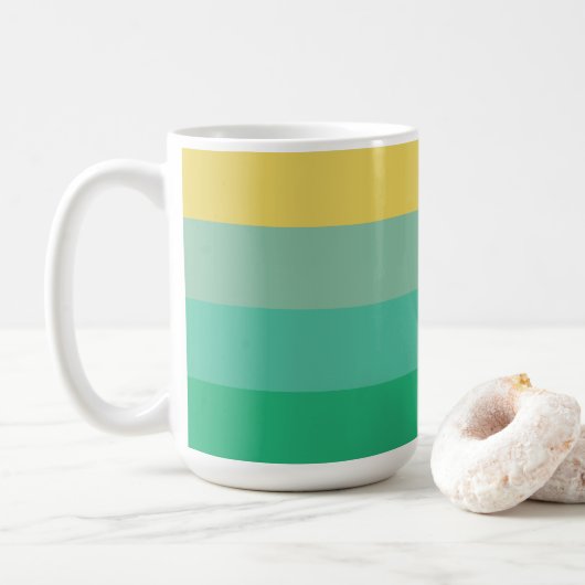 Light Color Stripes Koffiemok (Met donut)