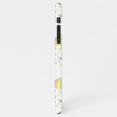 Light Colors Rainbow Umbrella Print Rain Drops iPhone Hoesje (Linkerkant)