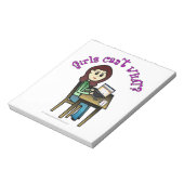 Light Computer Girl Notitieblok (Linkerzijde)