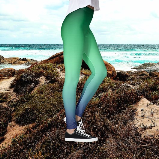 Light Cool Haze Ombre Tie Dye Leggings