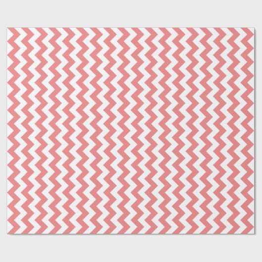 Light Coral Chevron Cadeaupapier (Vlak)