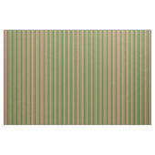 Light Coral & Forest Green Stripes Pattern Stof (Yard (91,4 cm))