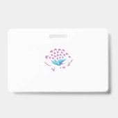 Light Cornflower Blue, Sky Megenta, Girly Badge (Achterkant)
