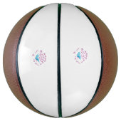 Light Cornflower Blue, Sky Megenta, Girly Basketbal (Verticaal)