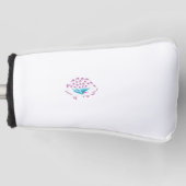 Light Cornflower Blue, Sky Megenta, Girly Golfheadcover (Voorkant)