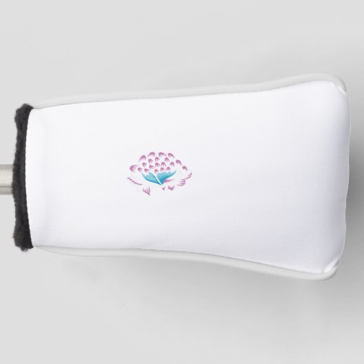 Light Cornflower Blue, Sky Megenta, Girly Golfheadcover (Voorkant)