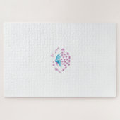Light Cornflower Blue, Sky Megenta, Girly Legpuzzel (Horizontaal)