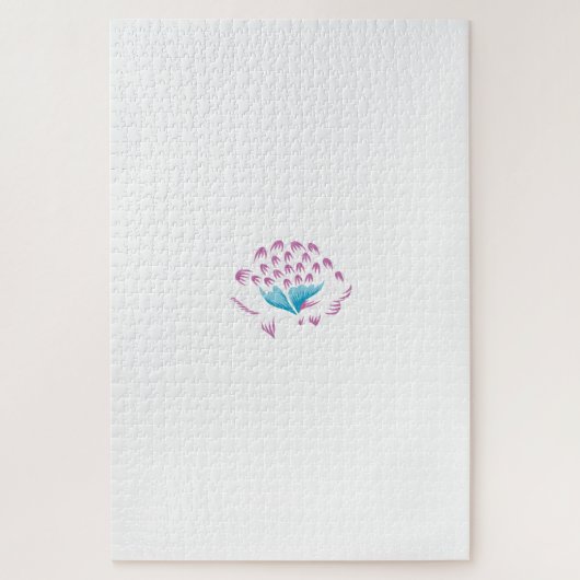 Light Cornflower Blue, Sky Megenta, Girly Legpuzzel (Verticaal)