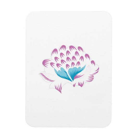 Light Cornflower Blue, Sky Megenta, Girly Magneet (Verticaal)