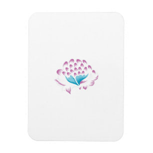 Light Cornflower Blue, Sky Megenta, Girly Magneet