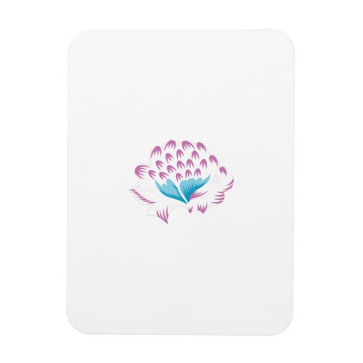 Light Cornflower Blue, Sky Megenta, Girly Magneet (Verticaal)