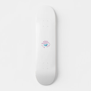 Light Cornflower Blue, Sky Megenta, Girly Persoonlijk Skateboard