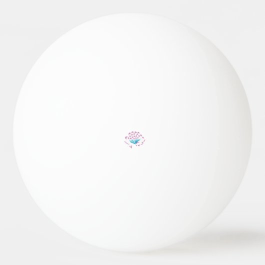 Light Cornflower Blue, Sky Megenta, Girly Pingpongbal (Voorkant)