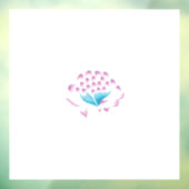 Light Cornflower Blue, Sky Megenta, Girly Raamsticker (Vel 3)