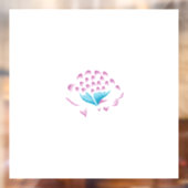 Light Cornflower Blue, Sky Megenta, Girly Raamsticker (Vel 2)