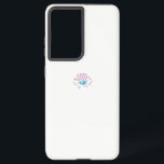 Light Cornflower Blue, Sky Megenta, Girly Samsung Galaxy Hoesje<br><div class="desc">Telefoonnummer</div>