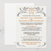 Light Cream Southern Style Weddenschap Kaart (Voorkant / Achterkant)