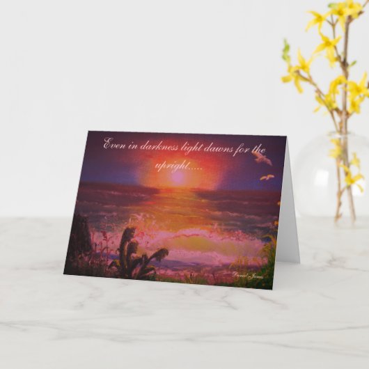 LIGHT DAWNS-Kaart Kaart (Gele Bloem)