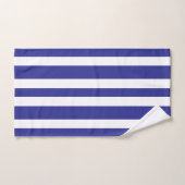 Light Deep Blue White Stripes Bad Handdoek (Handdoek)