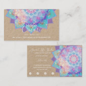 Light Devotion Mandala Kraft Visitekaartje (Voorkant / Achterkant)