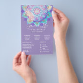 Light Devotion Mandala Lila Intro | Diensten Flyer (Hand)