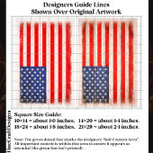 Light Distressed American Flag Pair EX1 Decoupage Tissuepapier