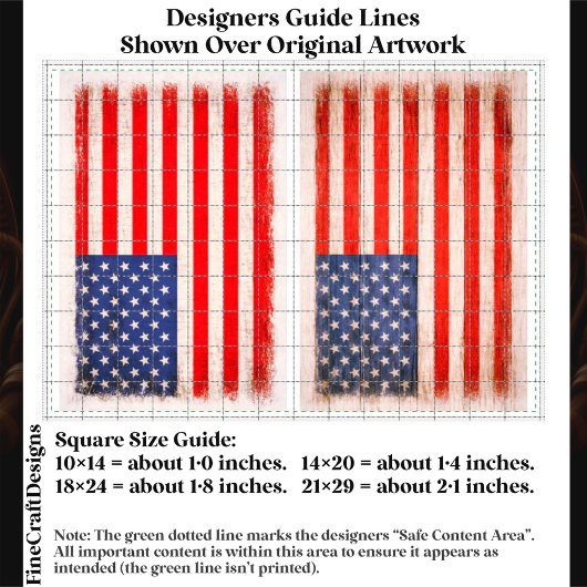 Light Distressed American Flag Pair EX1 Decoupage Tissuepapier