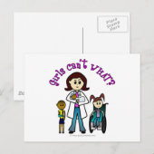 Light Doctor Girl Briefkaart (Voorkant / Achterkant)