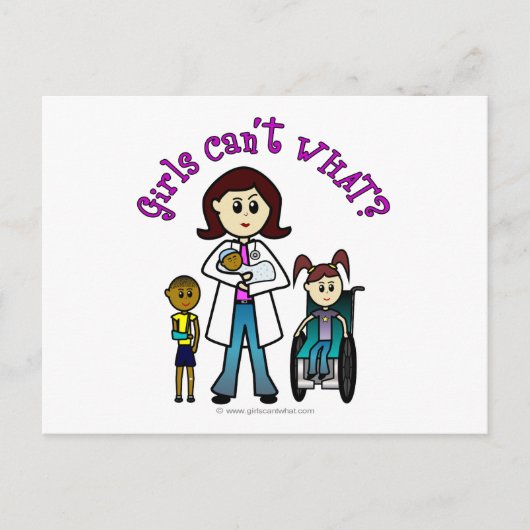 Light Doctor Girl Briefkaart (Voorkant)