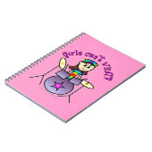 Light Drummer Girl Notitieboek (Linkerzijde)