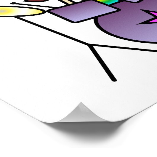 Light Drummer Girl Poster (Hoek)