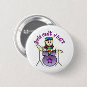 Light Drummer Girl Ronde Button 5,7 Cm (Voorkant /achterkant)