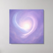 Light Embrace Abstract Spiritual Energy inLavender Canvas Afdruk (Voorkant)