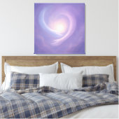 Light Embrace Abstract Spiritual Energy inLavender Canvas Afdruk (Insitu (Slaapkamer))