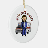 Light EMT Paramedic Girl Keramisch Ornament (Rechts)