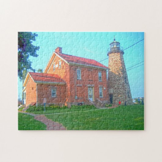 Light Erie Great Lakes Canada. Legpuzzel (Horizontaal)