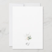 Light Eucalyptus Glow Gold Graduparty Kaart (Achterkant)